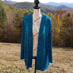 Long sleeve buttonless jacket, Large